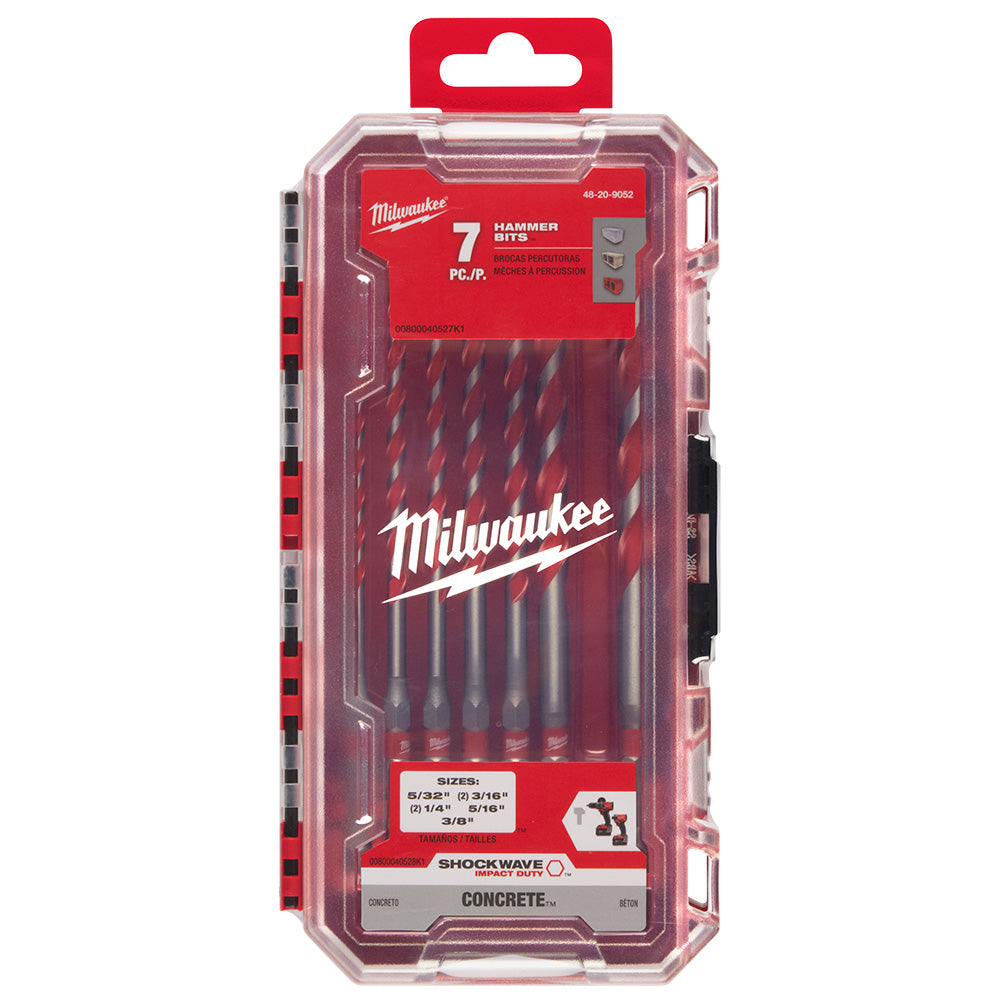 7PC. SHOCKWAVE™ Impact Duty Carbide Hammer Drill Bit Set