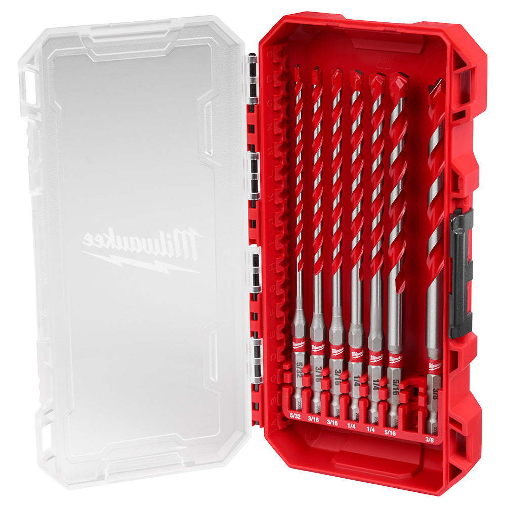 7PC. SHOCKWAVE™ Impact Duty Carbide Hammer Drill Bit Set
