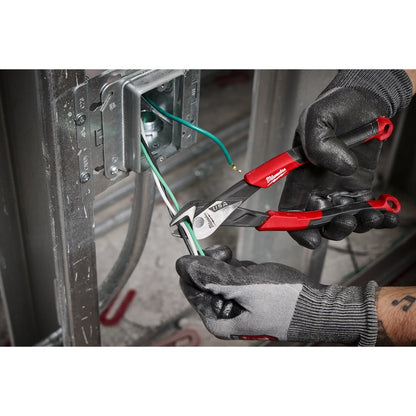 8" Angled Head Diagonal Comfort Grip Cutting Pliers (USA)