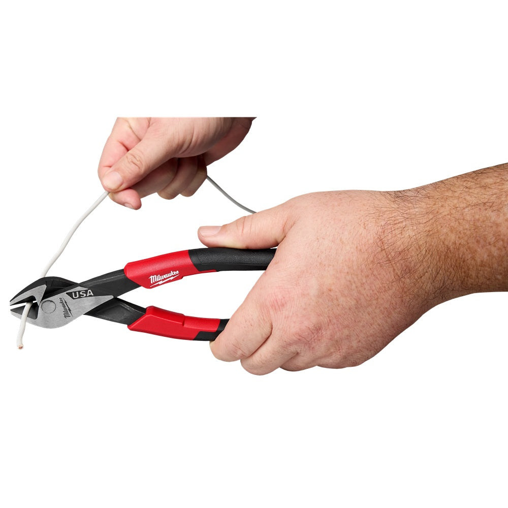 8" Angled Head Diagonal Comfort Grip Cutting Pliers (USA)