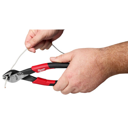 8" Angled Head Diagonal Comfort Grip Cutting Pliers (USA)