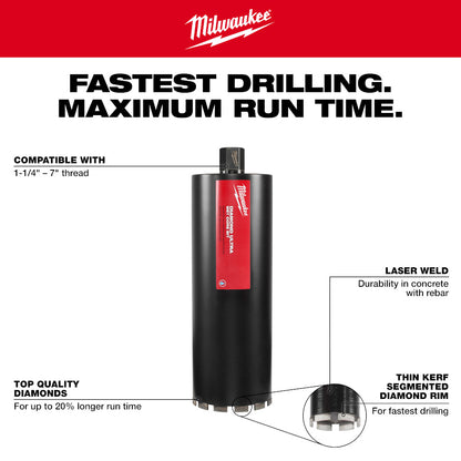 8" DIAMOND ULTRA™ Wet Core Bit