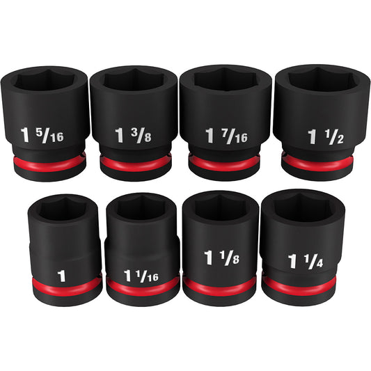 8PC SHOCKWAVE™ Impact Duty 3/4" Drive SAE Standard 6 Point Socket Set