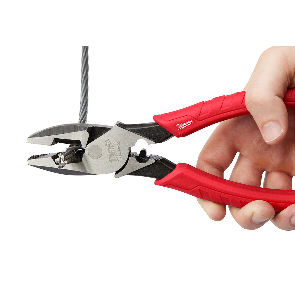 9 in. High Leverage Lineman's Pliers w/ Crimper