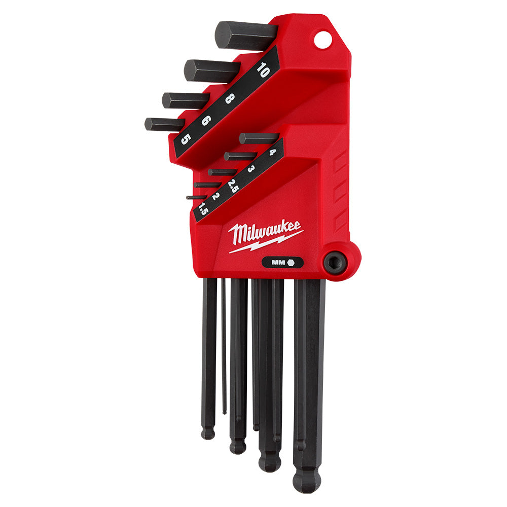 9-Key Ball End L-Key Set - Metric – Red Tools for Pros