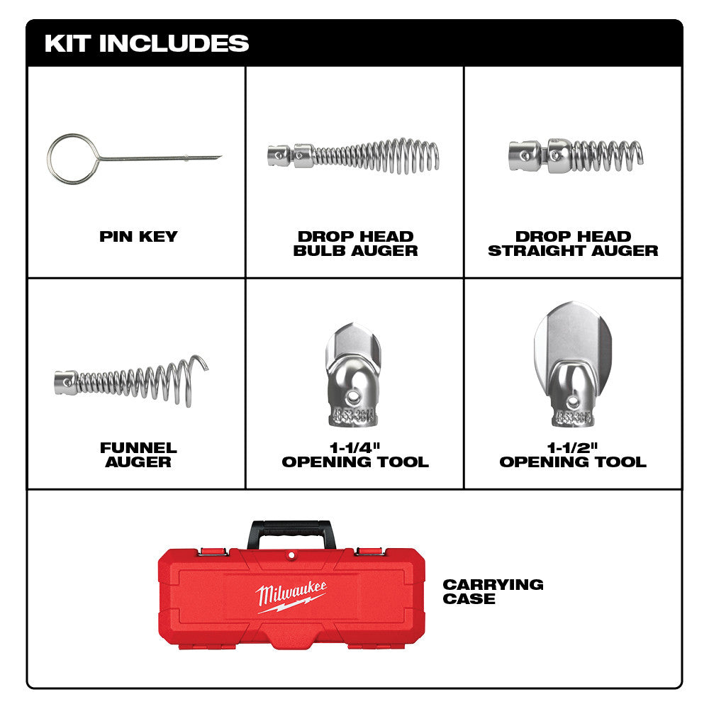 1-1/4" - 2" Head Attachment Kit For 5/8" Sectional Cable