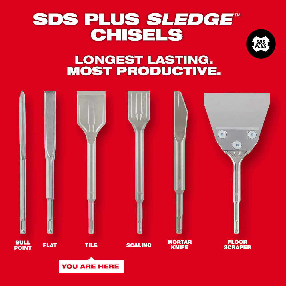 SDS Plus SLEDGE™ 1-7/8" Tile Chisel