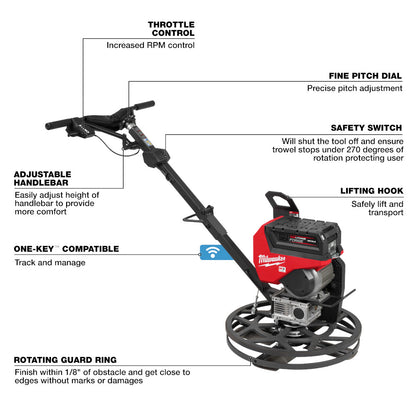 MX FUEL™ 24" Walk-Behind Edging Trowel Kit