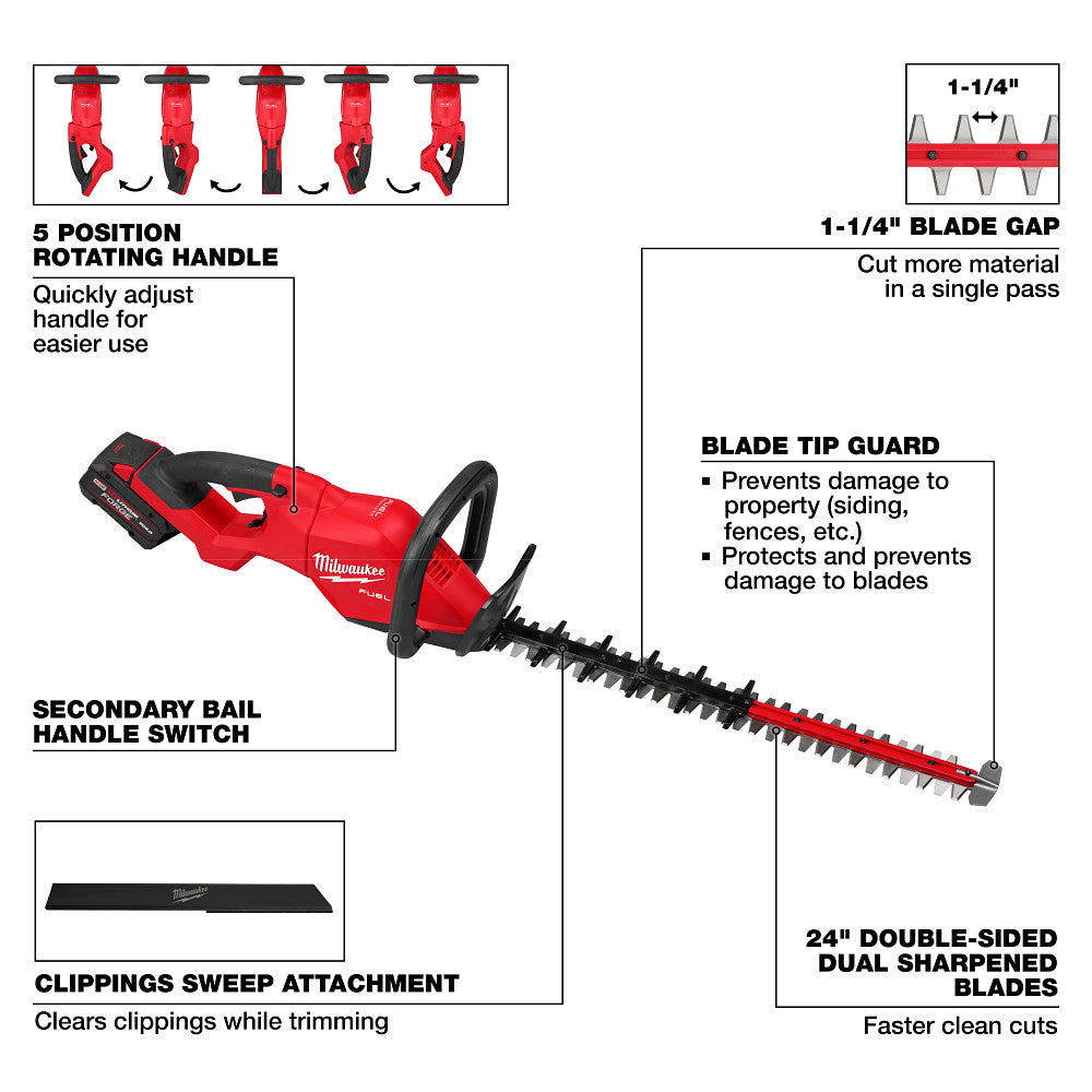 M18 FUEL™ 24" Hedge Trimmer Kit