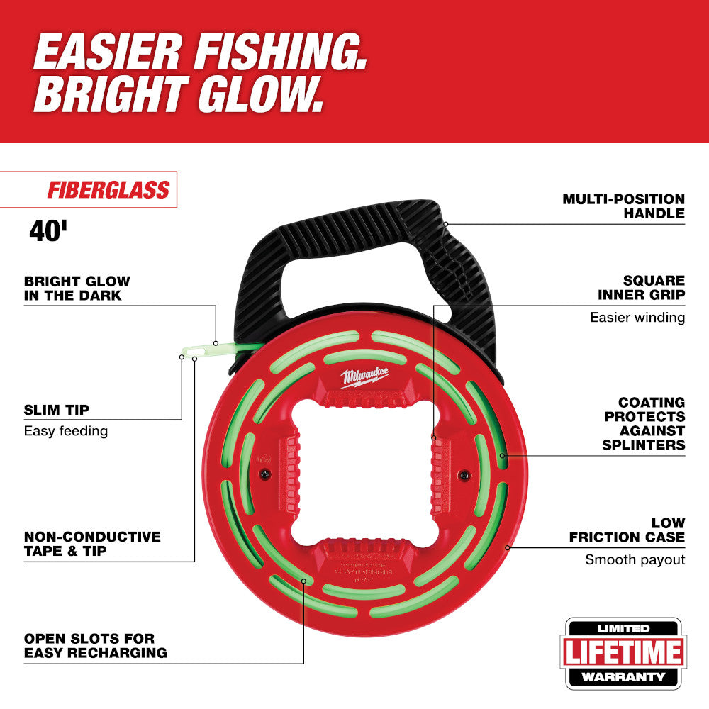 40' Glow Fish Tape