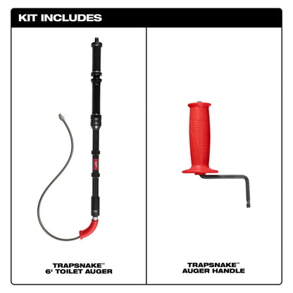 TRAPSNAKE™ 6' Toilet Auger