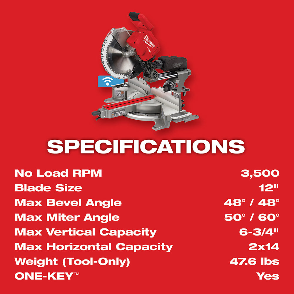 M18 FUEL™ 12 in. Dual Bevel Sliding Compound Miter Saw