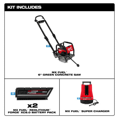 MX FUEL™ 6" Green Concrete Saw Kit