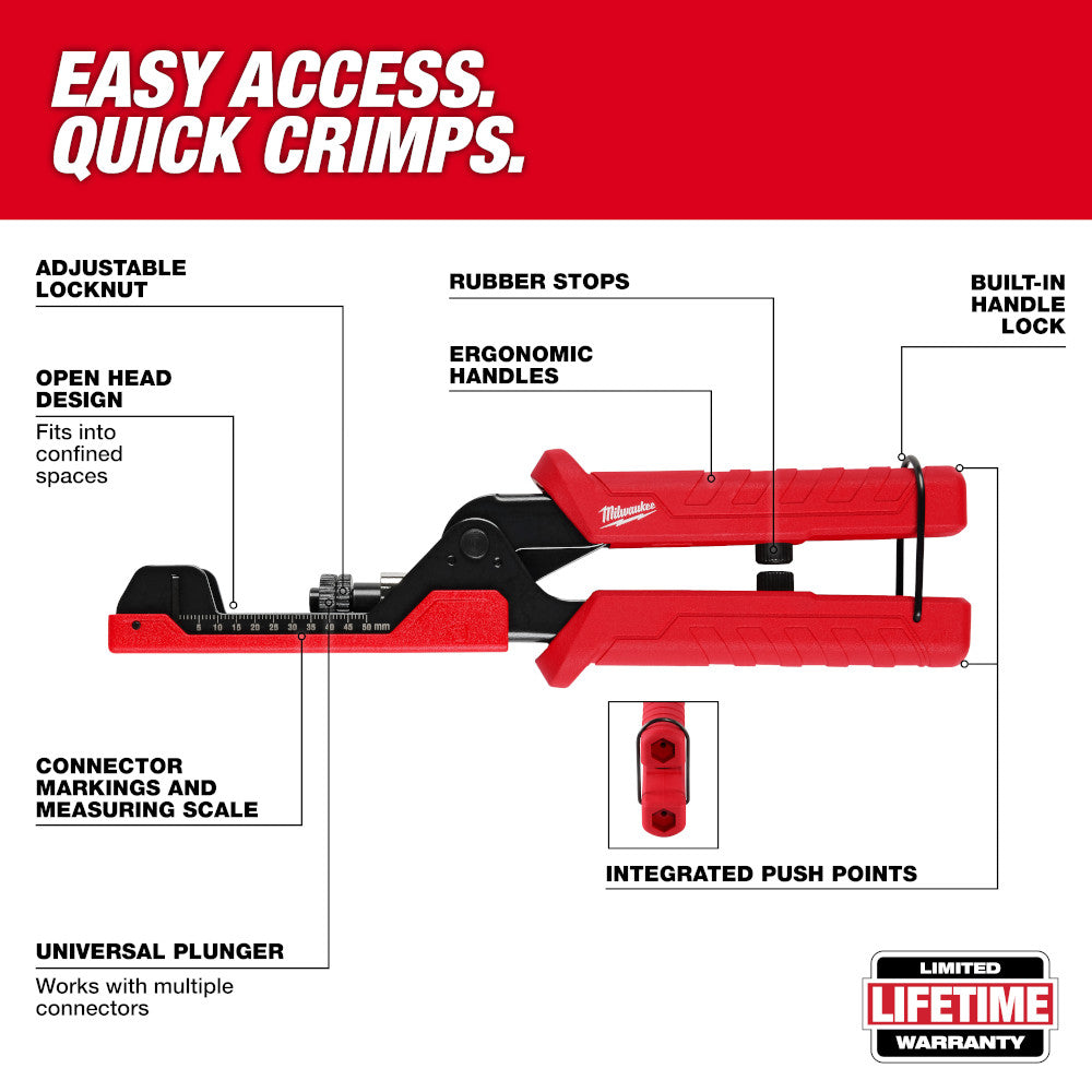 Extended Reach Compression Coax Crimper