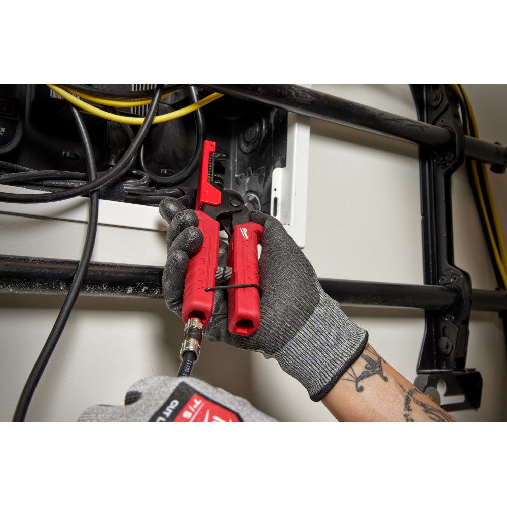 Extended Reach Compression Coax Crimper