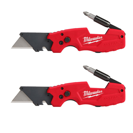 FASTBACK™ 6IN1 Folding Utility Knife - 2 Pack