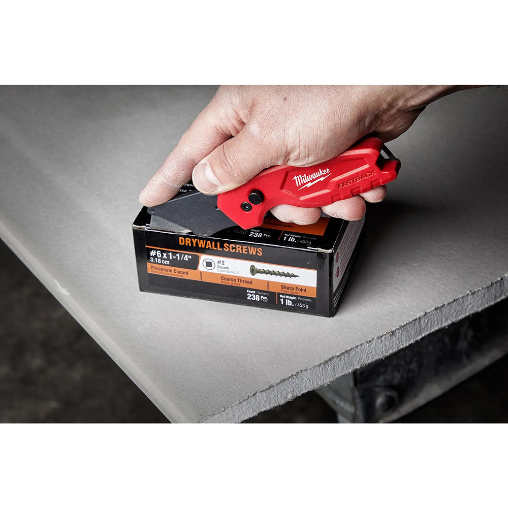 3PK FASTBACK™ Compact Folding Utility Knife