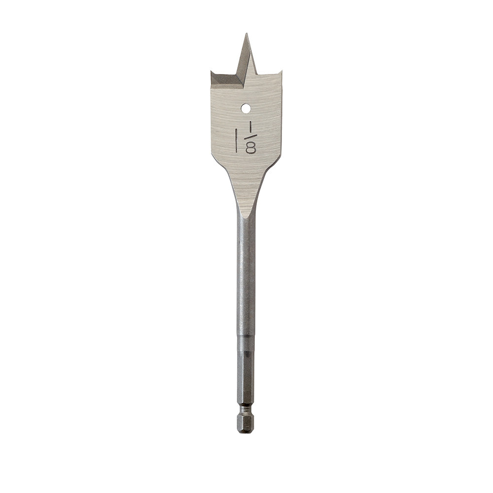 Flat Boring Bit 1-1/8" x 6"