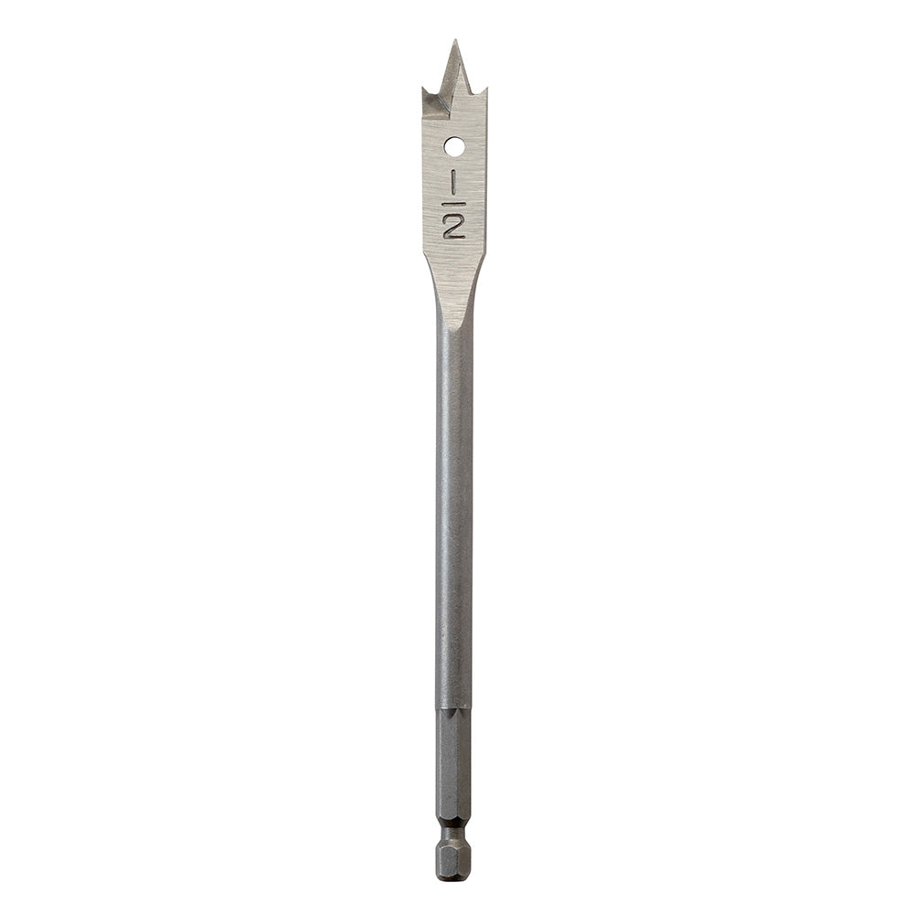 Flat Boring Bit 1/2" x 6"