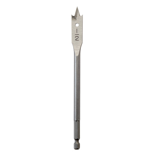 Flat Boring Bit 1/2" x 6"