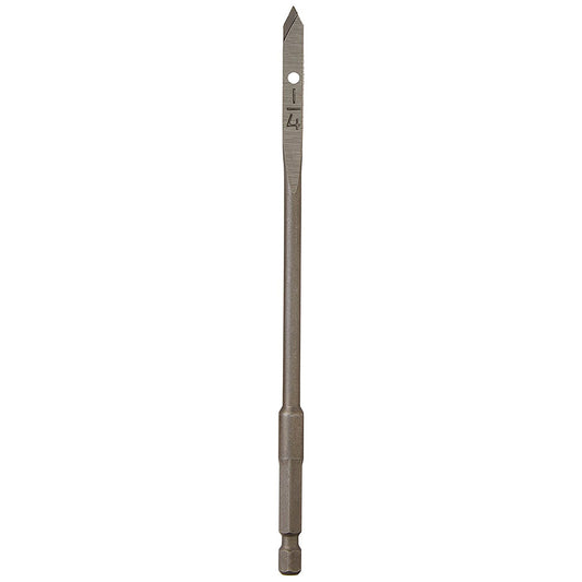 Flat Boring Bit 1/4" x 6"