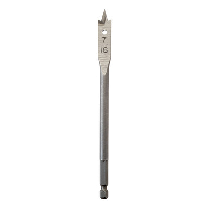 Flat Boring Bit 7/16" x 6"