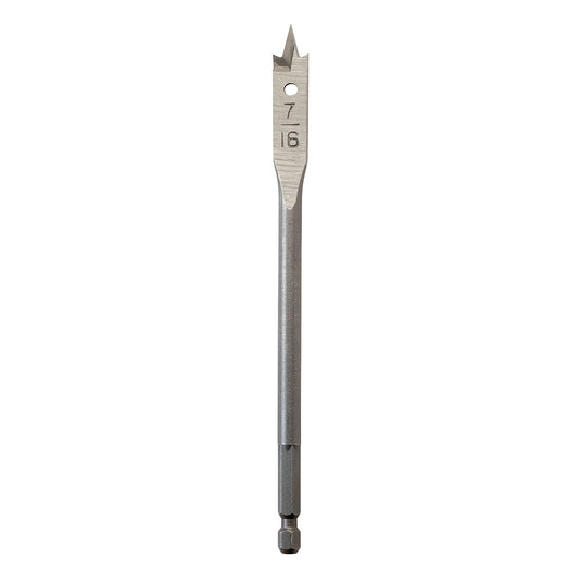 Flat Boring Bit 7/16" x 6"