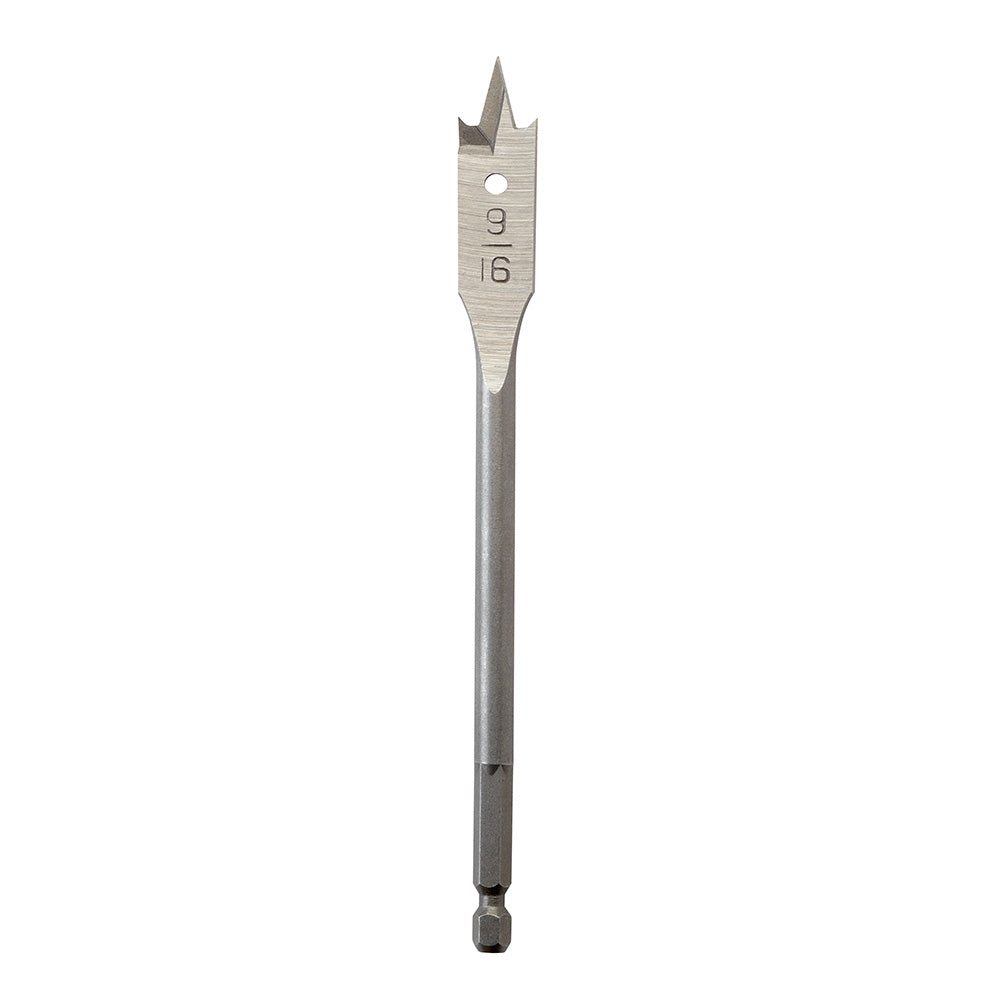 Flat Boring Bit 9/16" x 6"