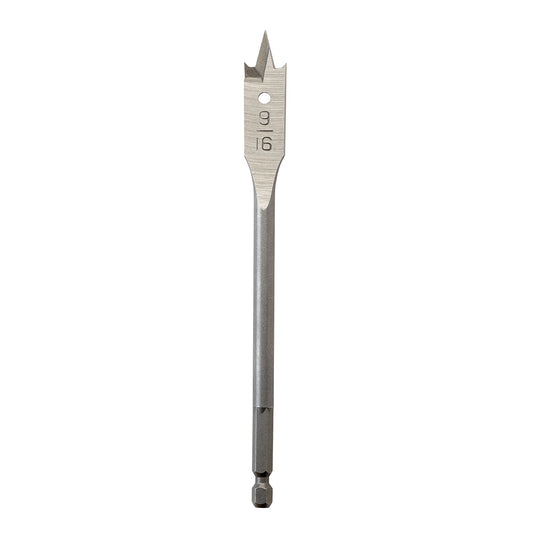 Flat Boring Bit 9/16" x 6"