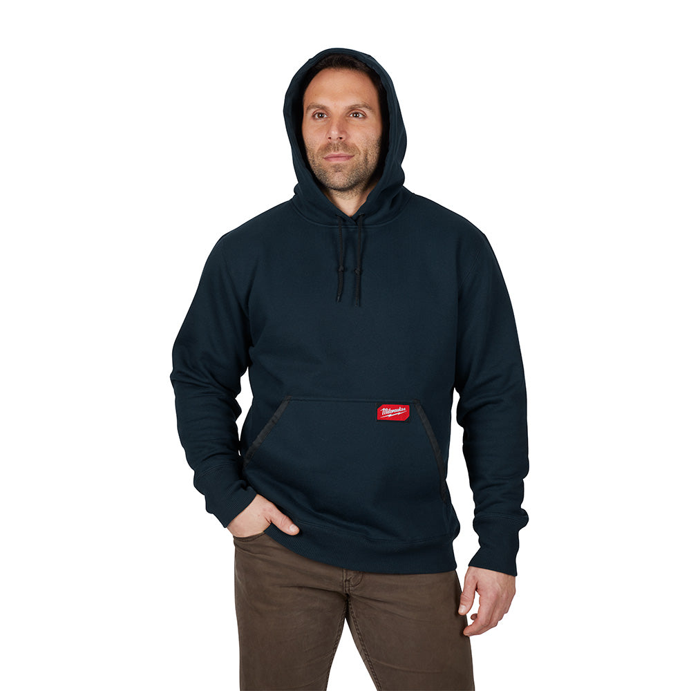 Heavy Duty Pullover Hoodie - Blue XL