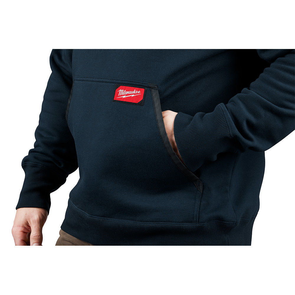 Heavy Duty Pullover Hoodie - Blue XL