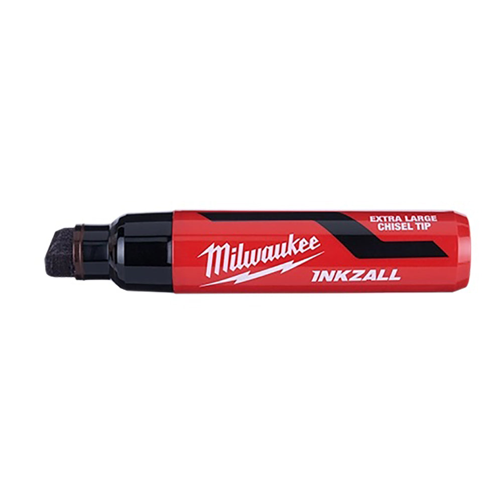 Milwaukee INKZALL marker with red and black design on a white background