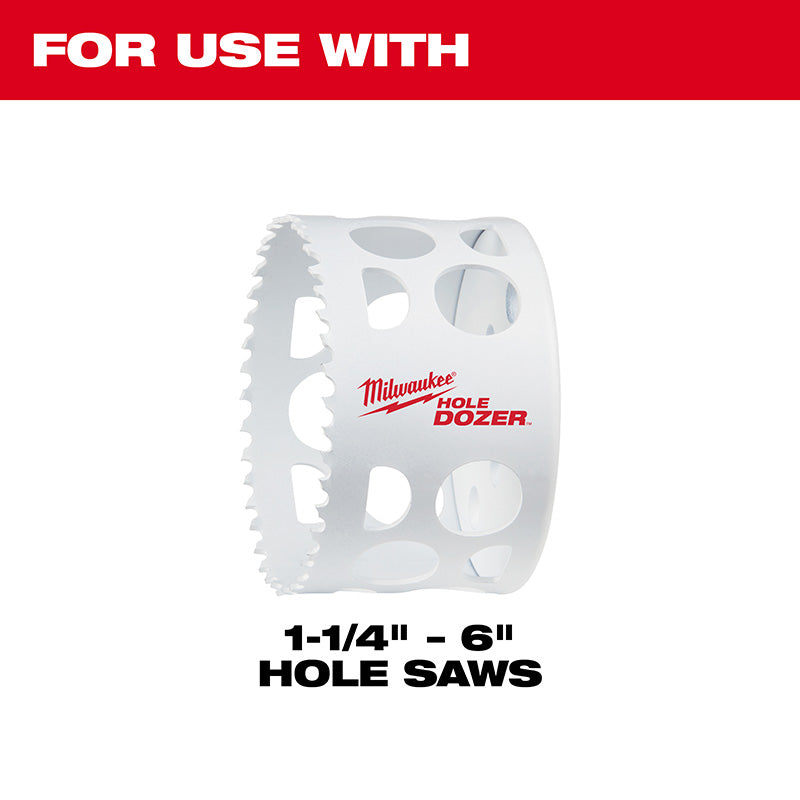 For use with 1-1/4"-6" Hole Saws