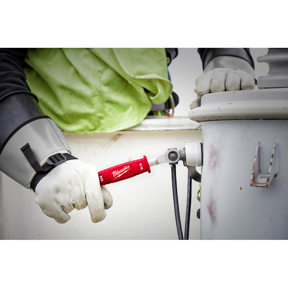 Lineman’s 2-in-1 Insulated Ratcheting Box Wrench