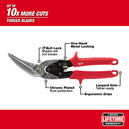 Long Cut Offset Left Aviation Snips