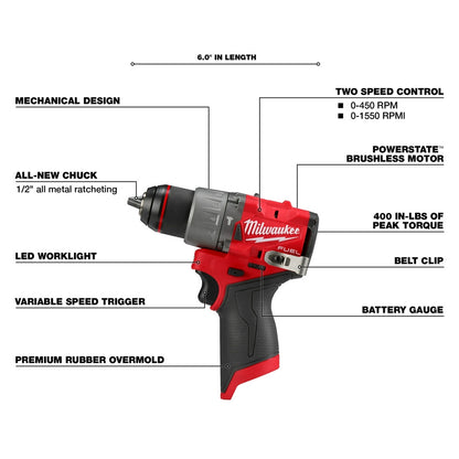 M12 FUEL™ 1/2" Hammer Drill/Driver