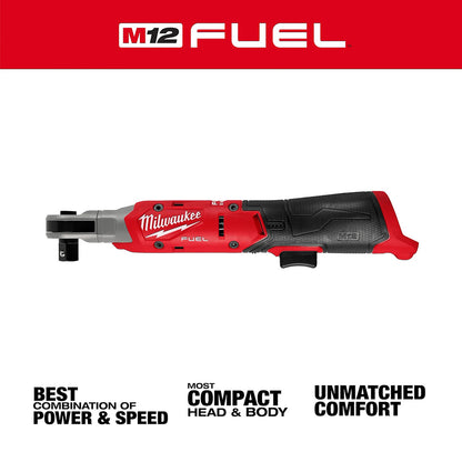 M12 FUEL™ 1/2" Ratchet with 'M12 FUEL' branding on a white background