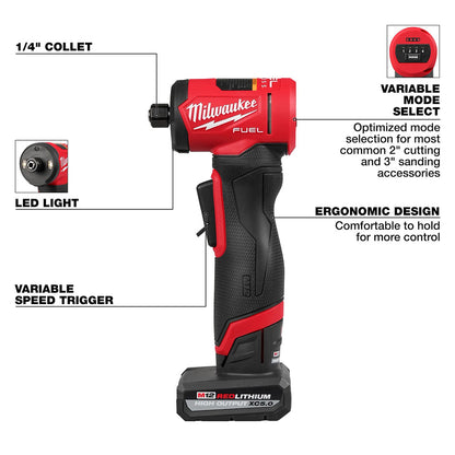 M12 FUEL™ 1/4" Right Angle Die Grinder Kit