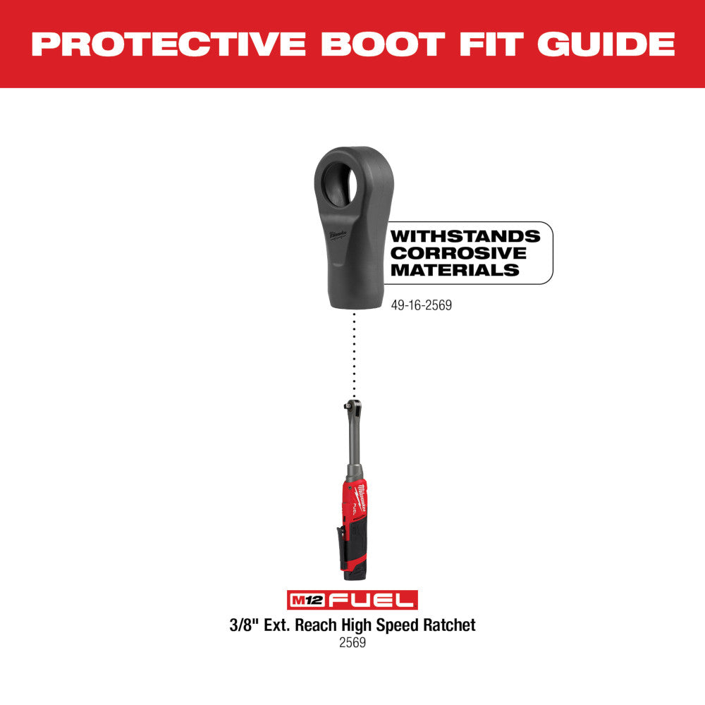 M12 FUEL™ Extended Reach High Speed Ratchet Protective Boot