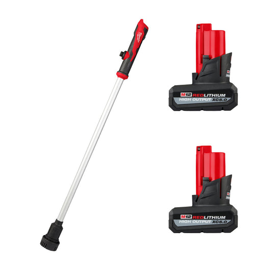 M12™ Stick Transfer Pump & (2) M12™ REDLITHIUM™ HIGH OUTPUT™ XC5.0 Battery Pack Bundle