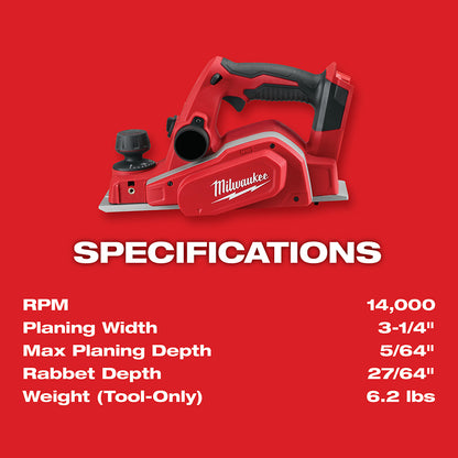 M18™ 3-1/4 in. Planer