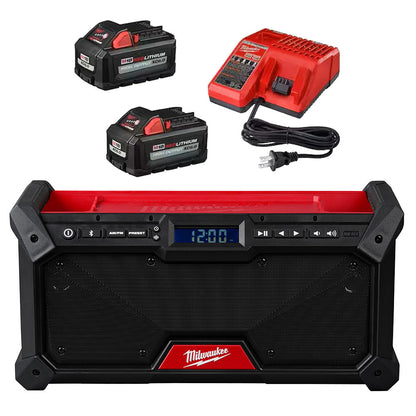 M18™ Bluetooth® Jobsite Radio & M18 REDLITHIUM HIGH OUTPUT XC6.0 Battery 2-Pack System Starter Kit Bundle