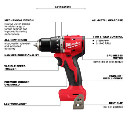 M18 Compact Brushless Hammer Drill