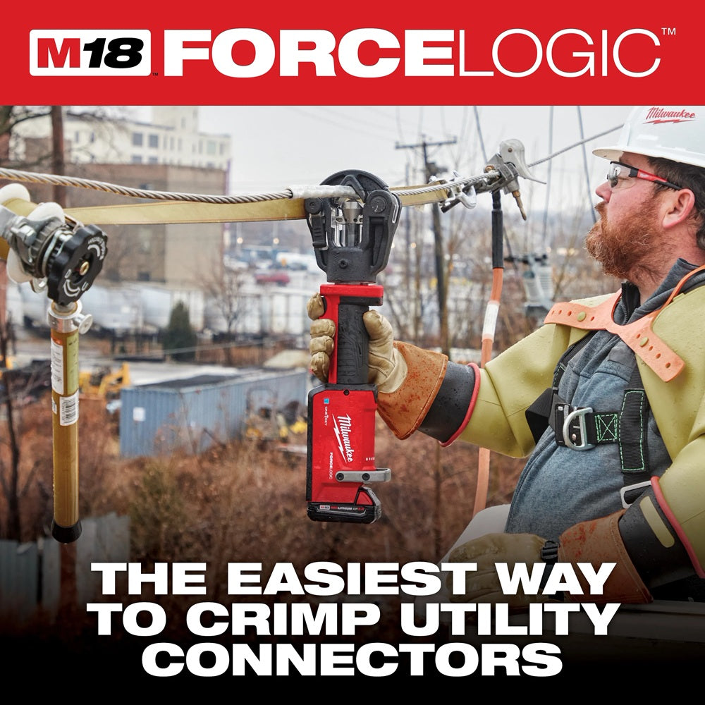 M18™ FORCE LOGIC™ 11T Dieless Latched Linear Utility Crimper