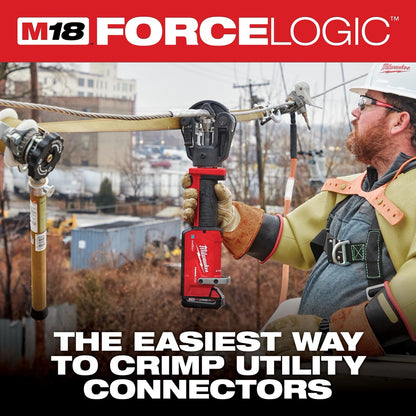 M18™ FORCE LOGIC™ 11T Dieless Latched Linear Utility Crimper