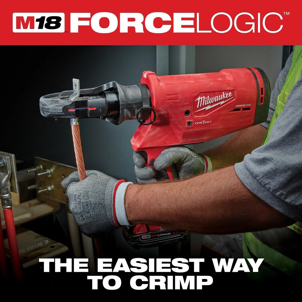 M18™ FORCE LOGIC™ 750 MCM Crimper with #6 - 750 MCM Cu Dies