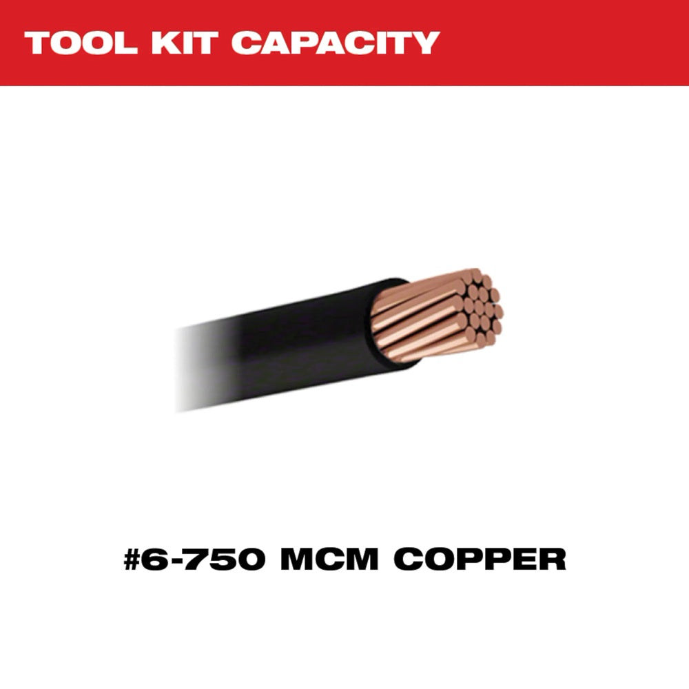 M18™ FORCE LOGIC™ 750 MCM Crimper with #6 - 750 MCM Cu Dies
