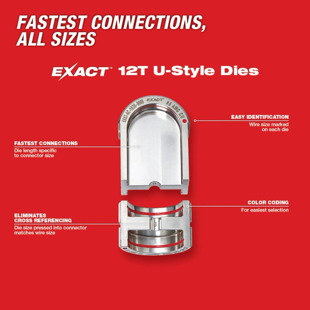 M18™ FORCE LOGIC™ 750 MCM Crimper with #6 - 750 MCM Cu Dies