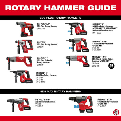 M18 FUEL™ 1-1/4" SDS Plus D-Handle Rotary Hammer w/ ONE-KEY™