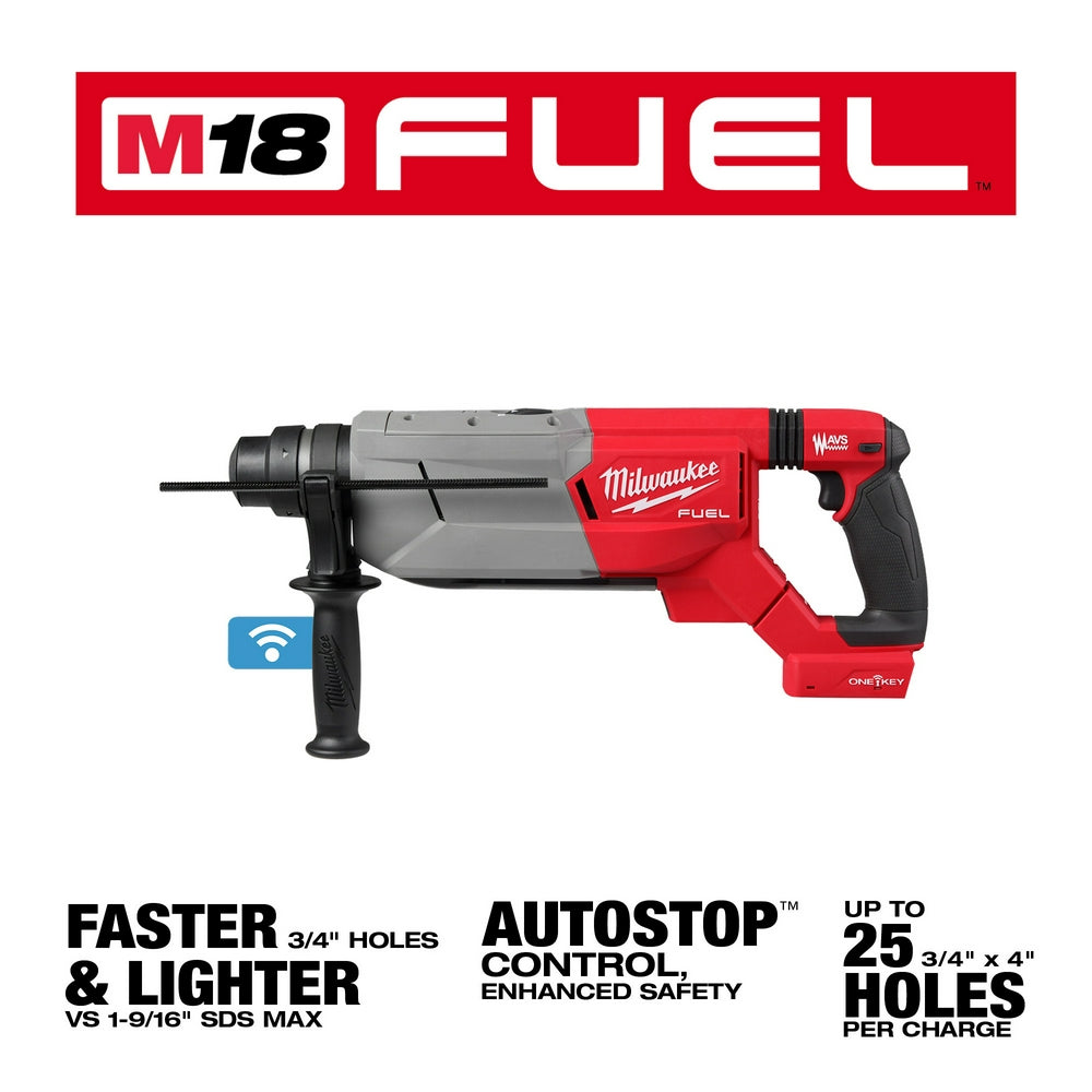 M18 FUEL™ 1-1/4" SDS Plus D-Handle Rotary Hammer w/ ONE-KEY™